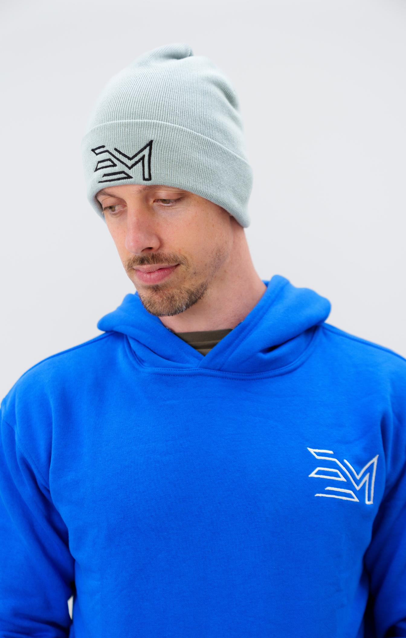Elite Muscle Premium Grey & Black Beanie