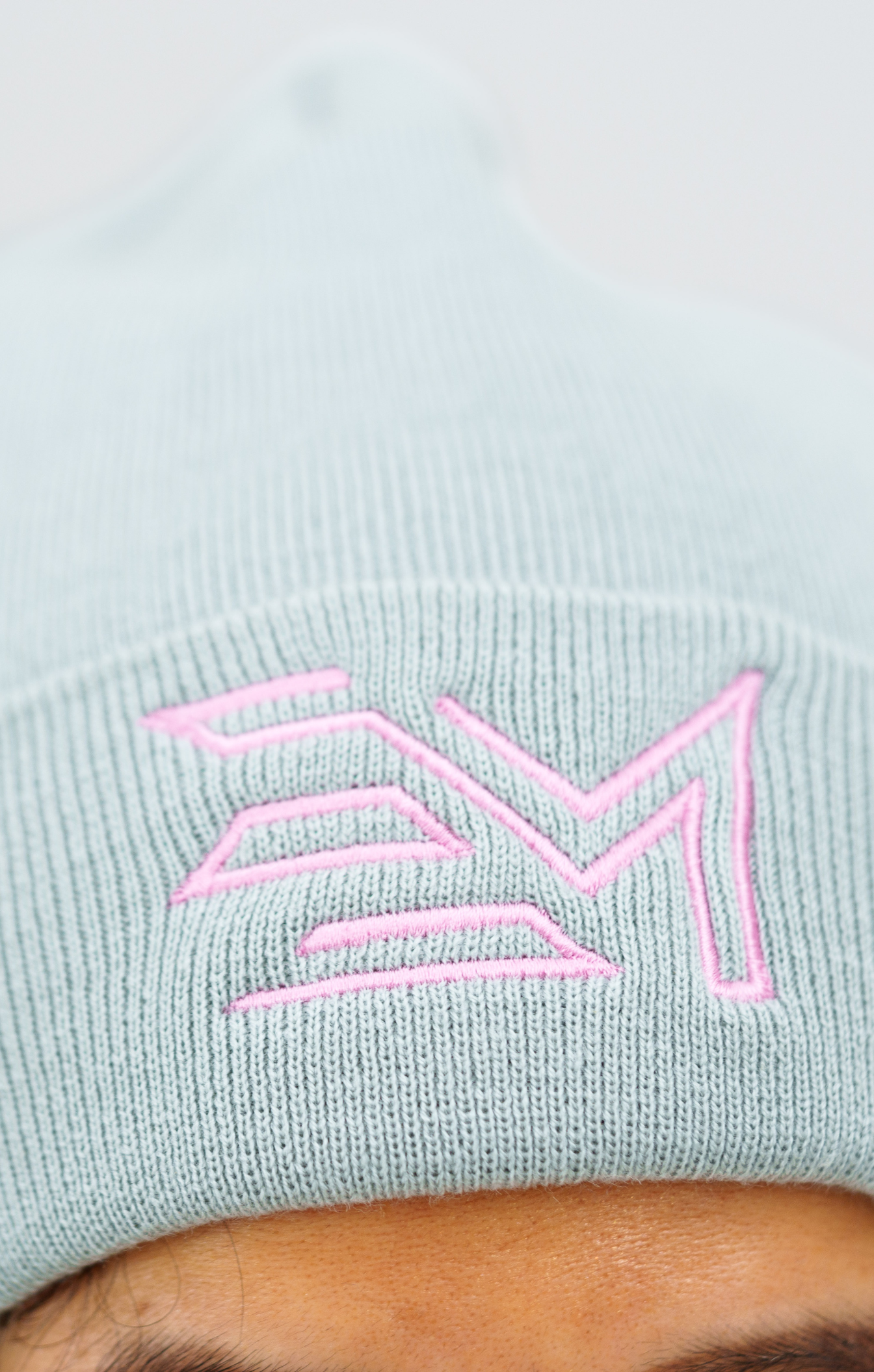 Elite Muscle Premium Grey & Pink Beanie
