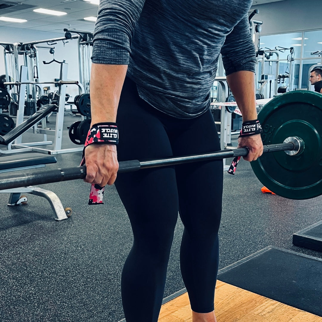 Lifting Straps Padded Camo Weight Lifting Straps For Girls | Elite Muscle