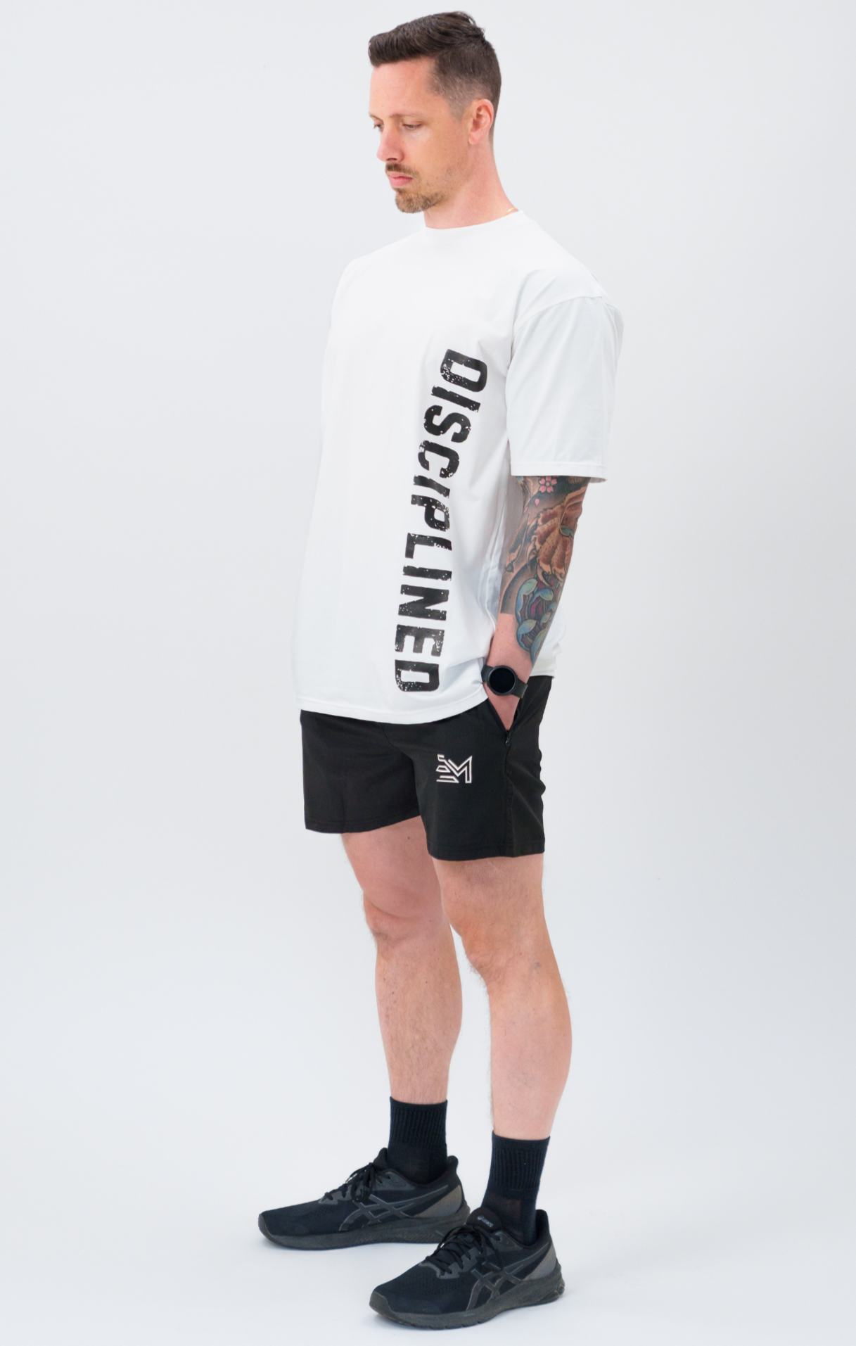 EM White & Black DISCIPLINED Shirt