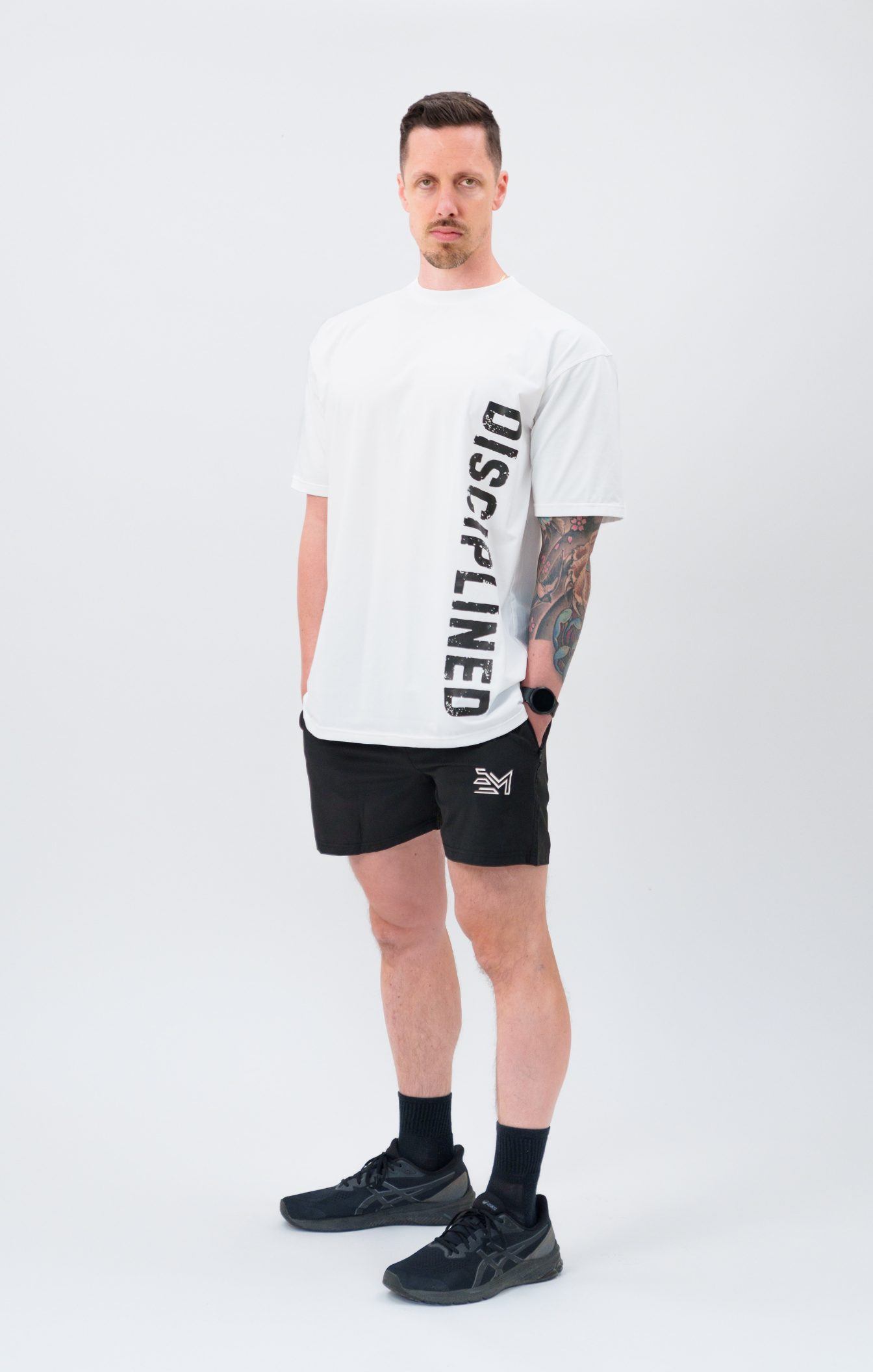 EM White & Black DISCIPLINED Shirt