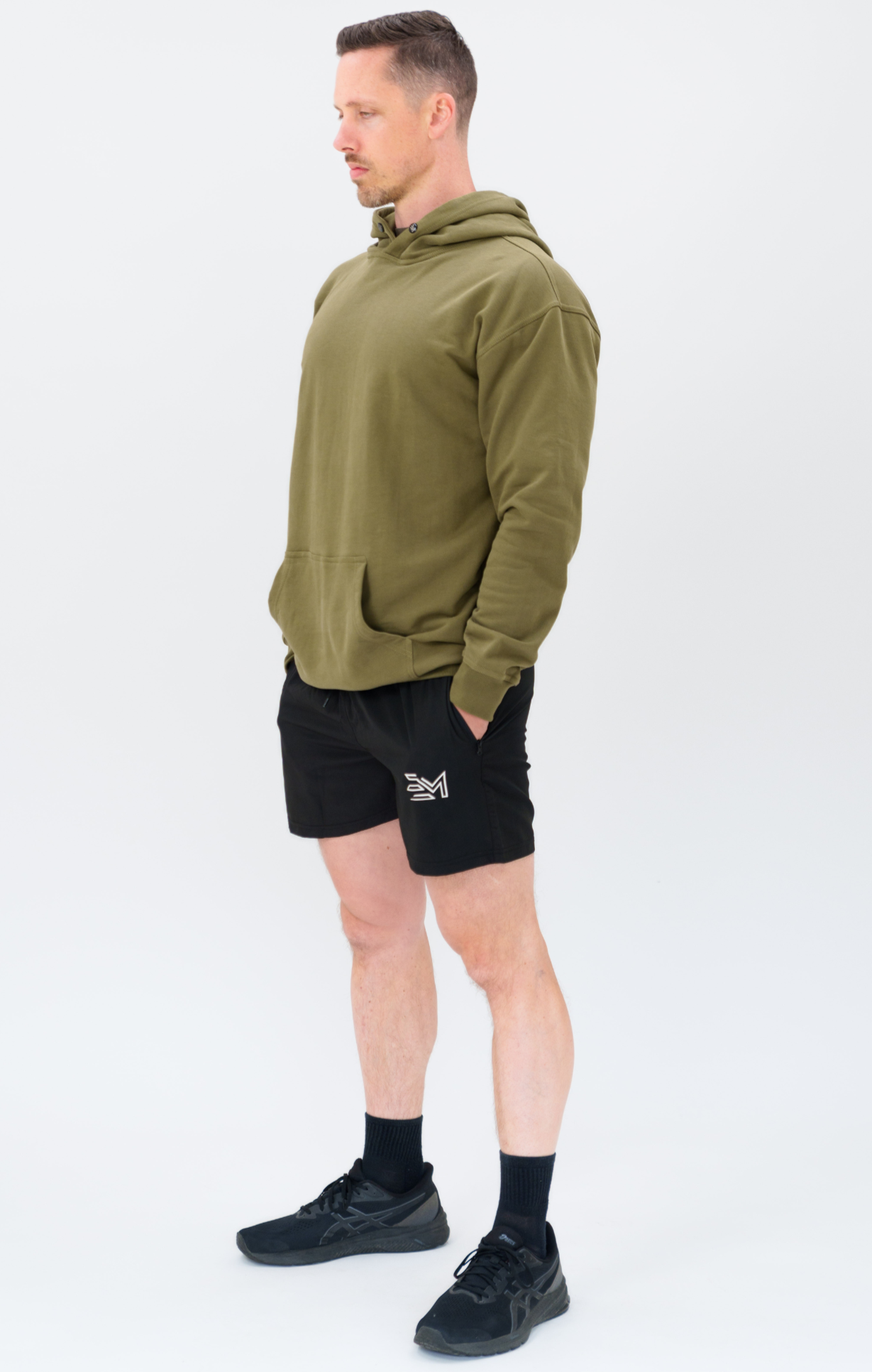 Khaki Green DISCIPLINED French Terry Hoodie