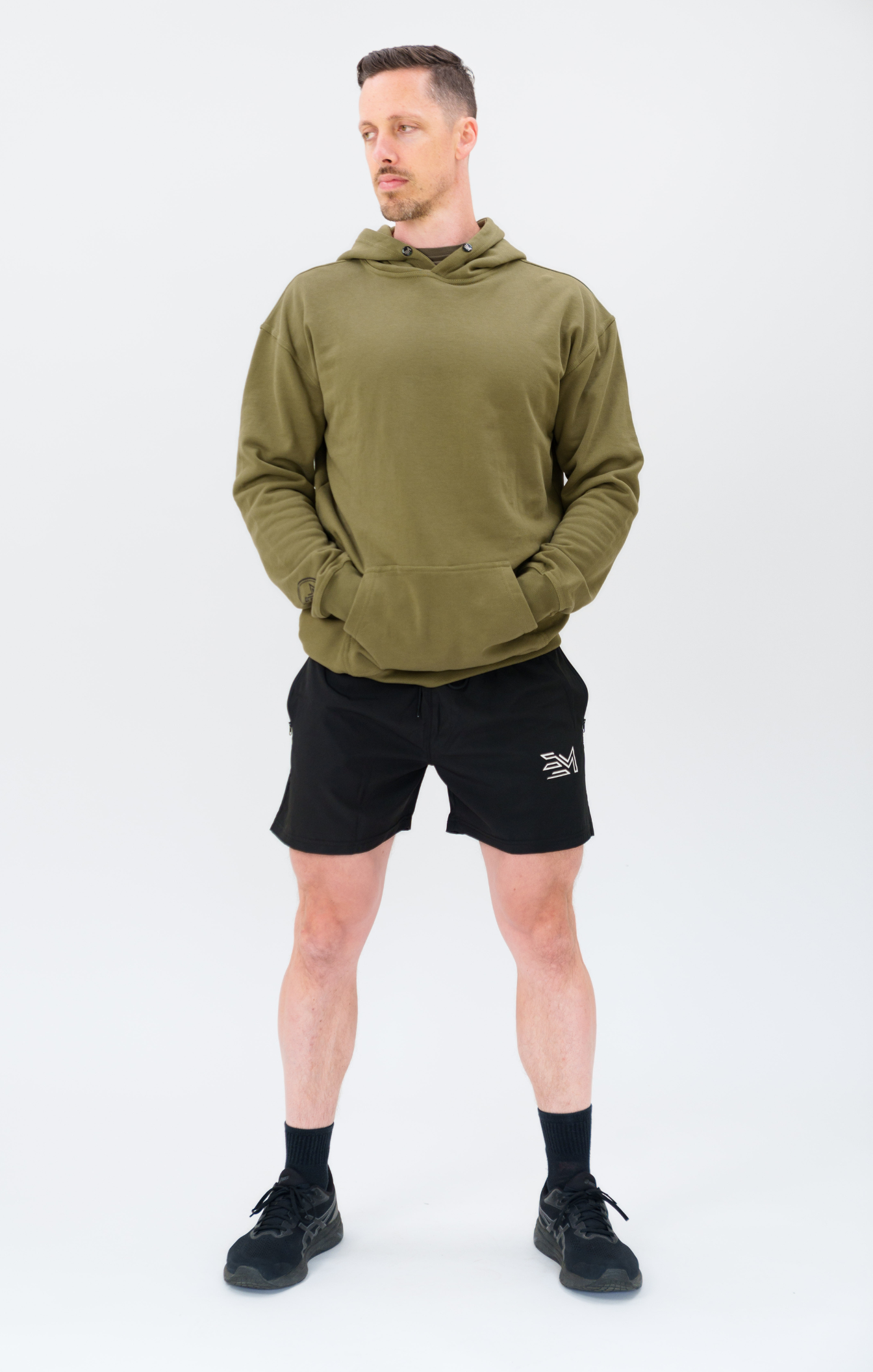 Khaki Green DISCIPLINED French Terry Hoodie