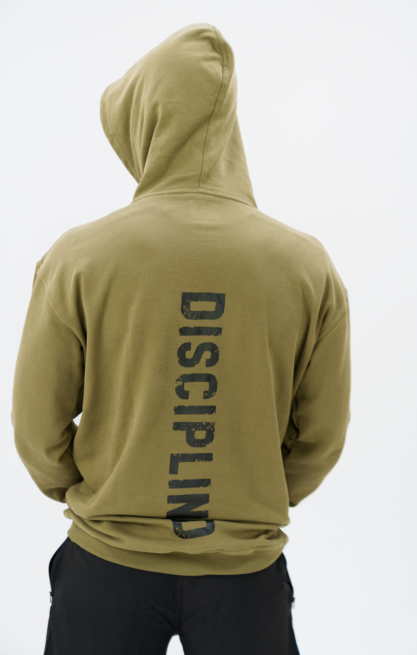 Khaki Green DISCIPLINED French Terry Hoodie